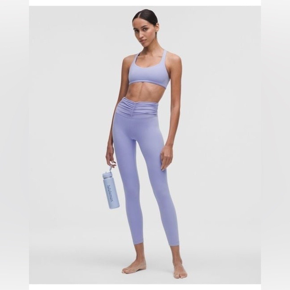 Lululemon All It Takes Ruched-Waist 25" Leggings‎ Dusty Lilac